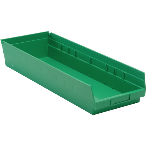 Bacs pour tablette, 8-3/8" la x 4" H x 23-5/8" p, Vert, Capacit&eacute; 50 lb Rideout Tool & Machine Inc.