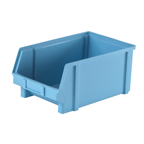 Plastibox&reg; Parts Bin, 8-1/10" W x 6" H x 12-4/5" D, Blue Rideout Tool & Machine Inc.
