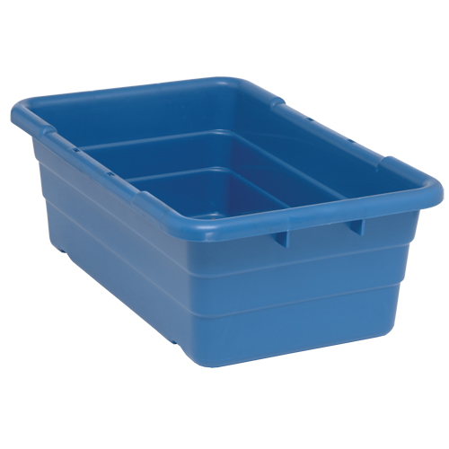 Bacs empilables en crois&eacute;, 16" la x  p x 8,5" h, Bleu Rideout Tool & Machine Inc.