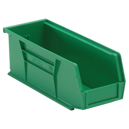 Ultra Stack & Hang Bin, 4-1/8" W x 4" H x 10-7/8" D, Green Rideout Tool & Machine Inc.