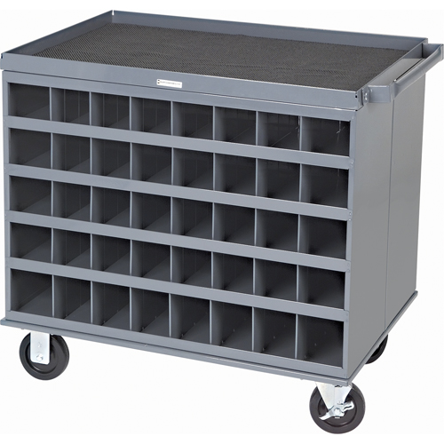 Heavy-Duty 2-Sided Mobile Carts/Work Stations, 1000 lbs. Capacity, 34" x W, 32" x H, 24" D, All-Welded Rideout Tool & Machine Inc.
