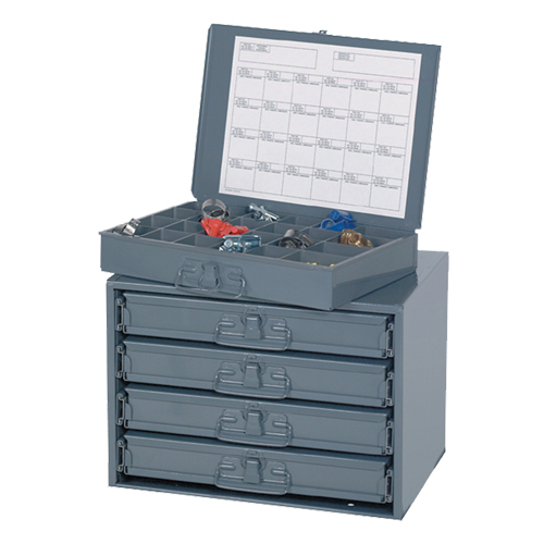 Armoires &agrave; portes coulissantes, Acier, 4 compartiments, 20" la x 15-3/4" p, 15" h, Gris Rideout Tool & Machine Inc.