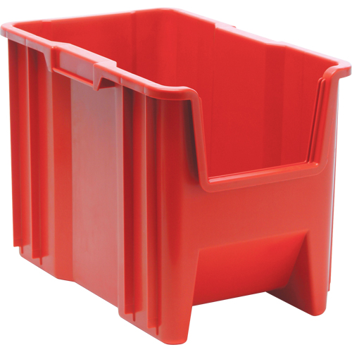 Contenants &agrave; empiler g&eacute;ants, 10,875" la x 17,5" p x 12,5" h, Rouge Rideout Tool & Machine Inc.