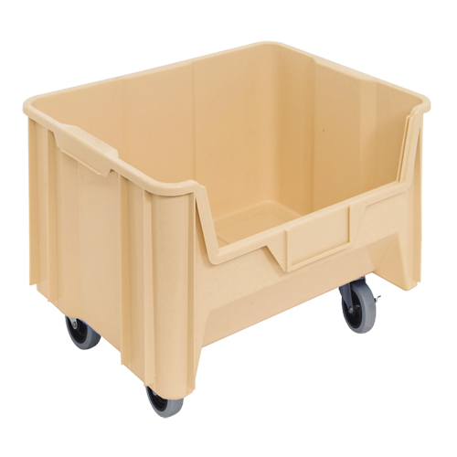 Mobile Giant Stack Container, 12-7/16" H x 19-7/8" W x 15-1/4" D, 250 lbs. Capacity, Ivory Rideout Tool & Machine Inc.