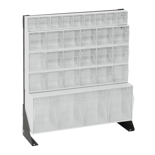 Tip-Out Bins Stand, 23-5/8" W x 8" D x 28" H, 31 Drawers Rideout Tool & Machine Inc.