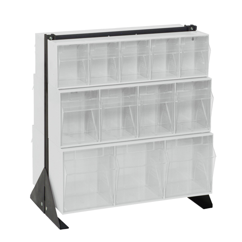 Tip-Out Bins Stand, 23-5/8" W x 16" D x 28" H, 24 Drawers Rideout Tool & Machine Inc.