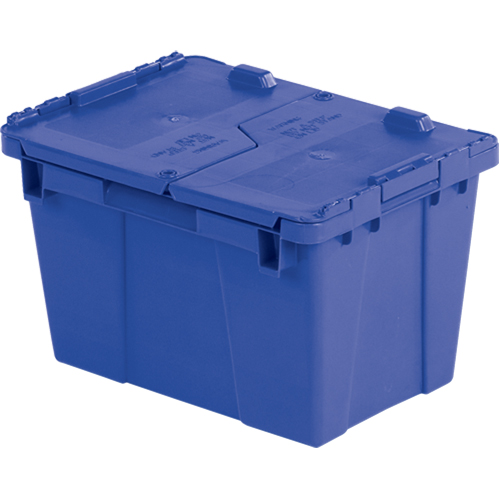 Contenants de distribution Flipak en plastique poly&eacute;thyl&egrave;ne (PE), 15,2" x 10,9" x 9,7", Bleu Rideout Tool & Machine Inc.
