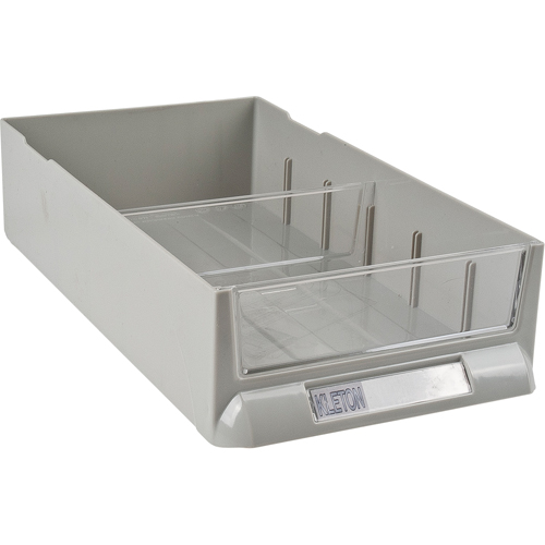 Replacement Drawer for KPC-100 Parts Cabinets, Plastic, 6-3/8" W x 11-3/10" D x 2-11/16" H, Grey Rideout Tool & Machine Inc.