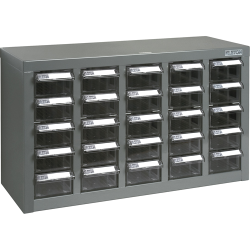 Casiers pour pi&egrave;ces KPC-600, Acier galvanis&eacute;, 25 tiroirs, 23-1/10" x 8-7/10" x 13-4/5", Gris Rideout Tool & Machine Inc.