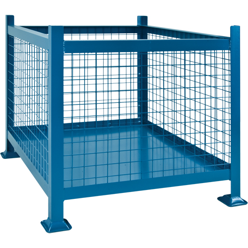 Bulk Stacking Containers, 40.5" W x 48.5" D x 30" H, 3000 lbs. Capacity Rideout Tool & Machine Inc.