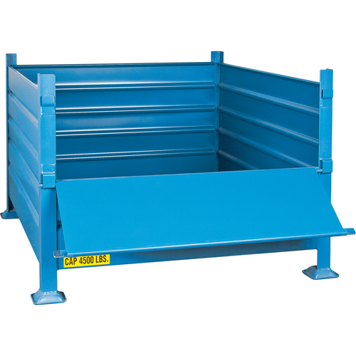 Bulk Stacking Containers, 30" H x 34.5" W x 40.5" D, 4500 lbs. Capacity Rideout Tool & Machine Inc.