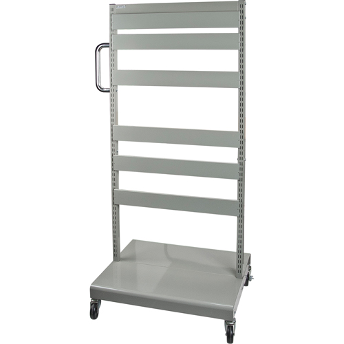 Mobile Tilt Bin Rack - Cart Only, Double-sided, 26-1/4" W x 22" D x 57-1/2" H Rideout Tool & Machine Inc.