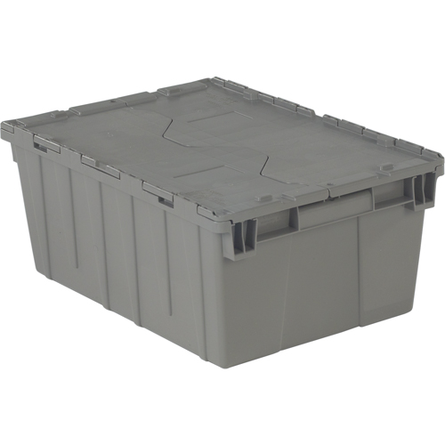 Flipak&reg; Polyethylene Plastic (PE) Distribution Containers, 21.9" x 15.2" x 9.3", Grey Rideout Tool & Machine Inc.