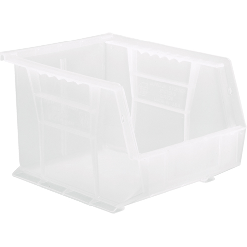 Clear-View Ultra Stack & Hang Bin, 8-1/4" W x 7" H x 10-3/4" D, Clear Rideout Tool & Machine Inc.