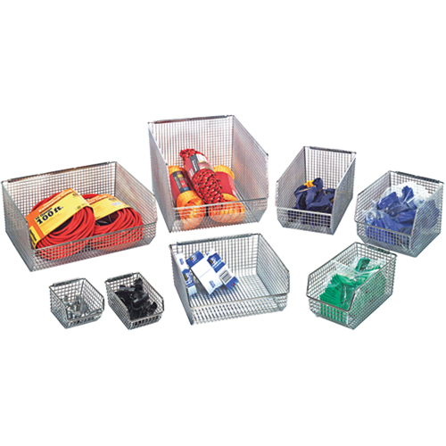 Bacs en fil m&eacute;tallique empilables et suspendables Rideout Tool & Machine Inc.