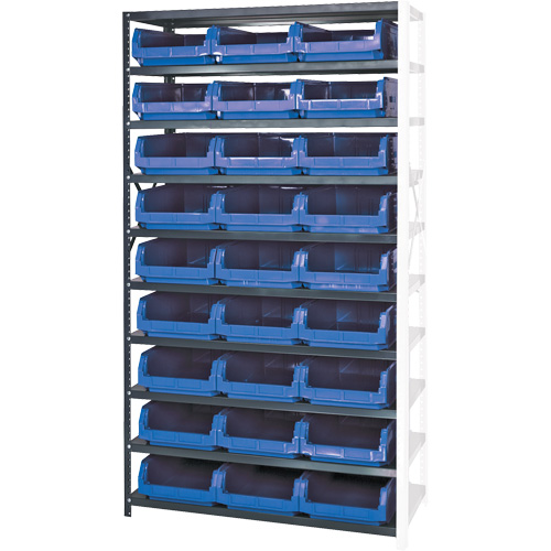 &eacute;l&eacute;ment de rayonnage avec bacs empilables, Acier, Bac Magnum, Capacit&eacute; 650 lb, 42" la x 76" h Rideout Tool & Machine Inc.