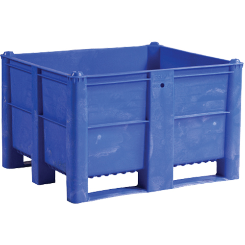 Conteneur pour palettes, 40"/47,25" p x 48"/39,4" la x 29"/29,1" h, Capacit&eacute; 1543 lb/2650 lb, Bleu Rideout Tool & Machine Inc.
