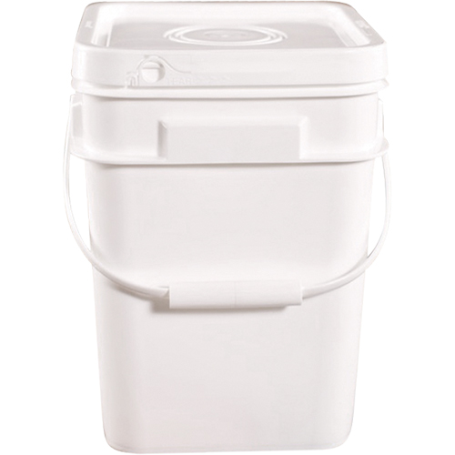 Square Pail, Plastic, 4 gal. Rideout Tool & Machine Inc.