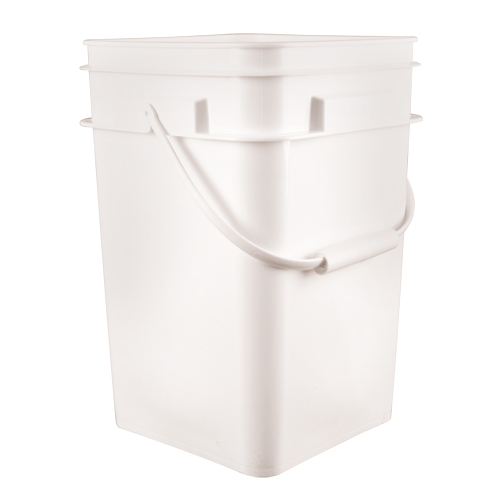 Seau carr&eacute;, Plastique, 4,25 gal. Rideout Tool & Machine Inc.