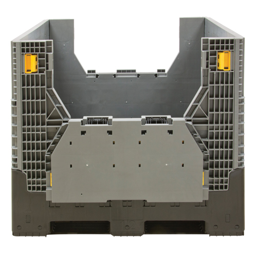 Contenant de vrac pliable, 47,2" lo x 39,4" la x 39,4" h, Gris Rideout Tool & Machine Inc.