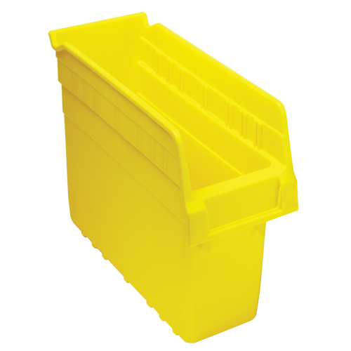 Store-Max Shelf Bins, 4-3/8" W x 8" H x 11-5/8" D, Yellow, 44 lbs. Capacity Rideout Tool & Machine Inc.