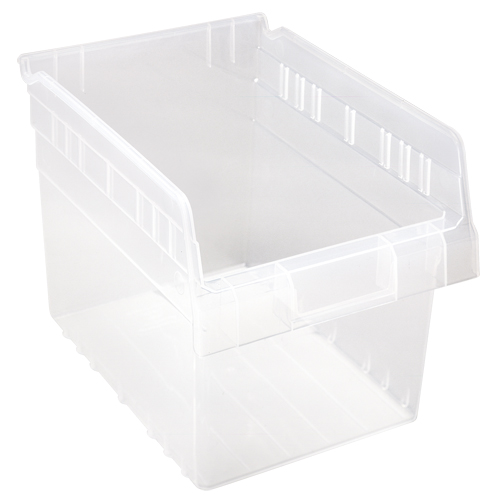 Bacs pour &eacute;tag&egrave;re Store-Max, 8-3/8" la x 8" H x 11-5/8" p, Transparent, Capacit&eacute; 44 lb Rideout Tool & Machine Inc.