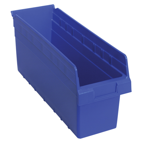 Bacs pour &eacute;tag&egrave;re Store-Max, 6-5/8" la x 8" H x 17-7/8" p, Bleu, Capacit&eacute; 56 lb Rideout Tool & Machine Inc.