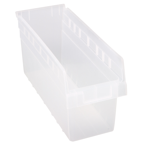 Bacs pour &eacute;tag&egrave;re Store-Max, 6-5/8" la x 8" H x 17-7/8" p, Transparent, Capacit&eacute; 56 lb Rideout Tool & Machine Inc.
