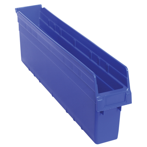 Bacs pour &eacute;tag&egrave;re Store-Max, 4-3/8" la x 8" H x 23-5/8" p, Bleu, Capacit&eacute; 68 lb Rideout Tool & Machine Inc.