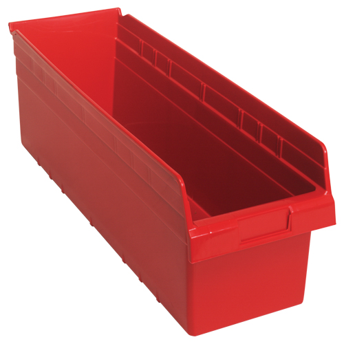 Bacs pour &eacute;tag&egrave;re Store-Max, 8-3/8" la x 8" H x 23-5/8" p, Rouge, Capacit&eacute; 68 lb Rideout Tool & Machine Inc.