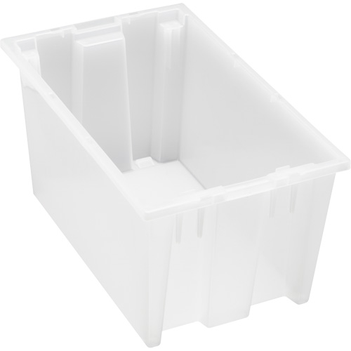 Contenant robuste Stack & Nest, 9" x 11" x 18", Transparent Rideout Tool & Machine Inc.