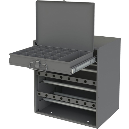 Armoire d'entreposage pour fil et borne, Acier, 1 tiroirs, 15-9/16" x 11-7/8" x 16-3/8", Gris Rideout Tool & Machine Inc.