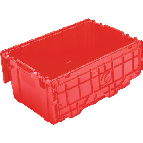 FP243C FliPak Nestable Tote, 26.9" x 16.9" x 12.1", Red Rideout Tool & Machine Inc.
