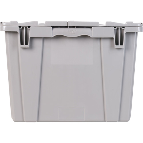 FP243C FliPak Nestable Tote, 26.9" x 16.9" x 12.1", Grey Rideout Tool & Machine Inc.