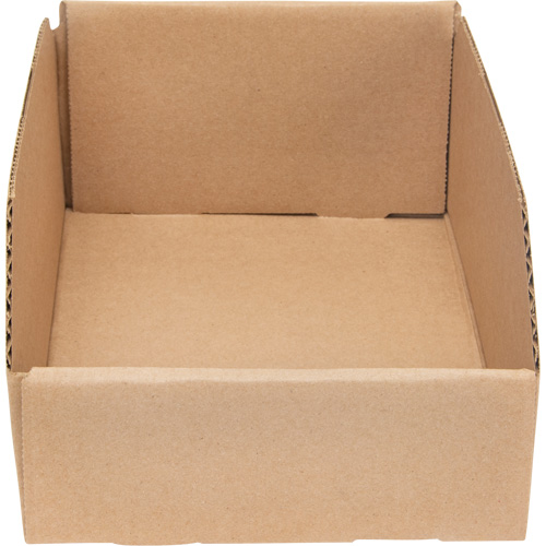 Boîtes profondes en carton ondul&eacute;, 7-5/8" la x 11-5/16" p x 4-1/2" h, Beige Rideout Tool & Machine Inc.
