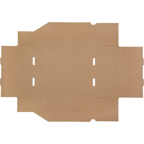 Boîtes profondes en carton ondul&eacute;, 11-3/4" la x 11-1/4" p x 4-1/2" h, Beige Rideout Tool & Machine Inc.