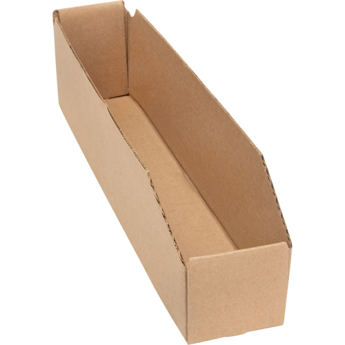 Boîtes profondes en carton ondul&eacute;, 1-7/8" la x 17-1/8" p x 4-1/2" h, Beige Rideout Tool & Machine Inc.