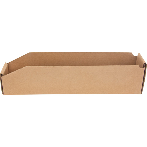 Boîtes profondes en carton ondul&eacute;, 1-7/8" la x 17-1/8" p x 4-1/2" h, Beige Rideout Tool & Machine Inc.