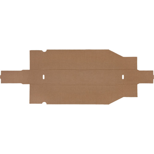 Boîtes profondes en carton ondul&eacute;, 1-7/8" la x 17-1/8" p x 4-1/2" h, Beige Rideout Tool & Machine Inc.