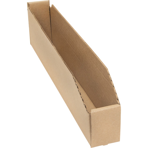 Boîtes profondes en carton ondul&eacute;, 2-7/8" la x 17-1/4" p x 4-1/2" h, Beige Rideout Tool & Machine Inc.