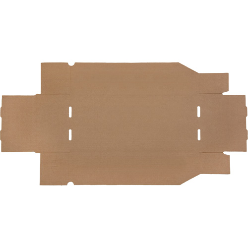 Boîtes profondes en carton ondul&eacute;, 7-3/4" la x 17-1/4" p x 4-1/2" h, Beige Rideout Tool & Machine Inc.
