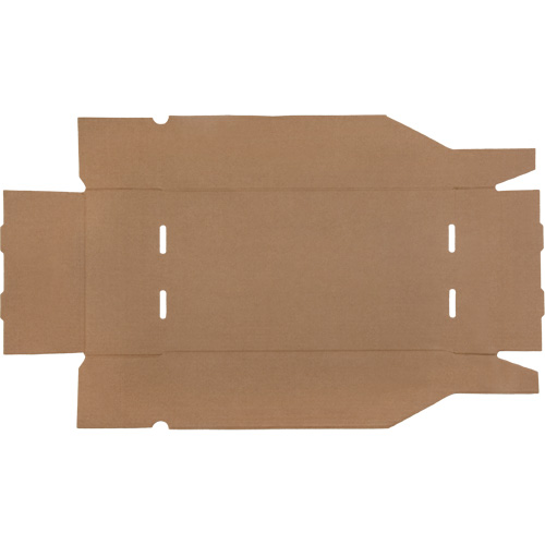 Boîtes profondes en carton ondul&eacute;, 9-3/4" la x 17-1/4" p x 4-1/2" h, Beige Rideout Tool & Machine Inc.
