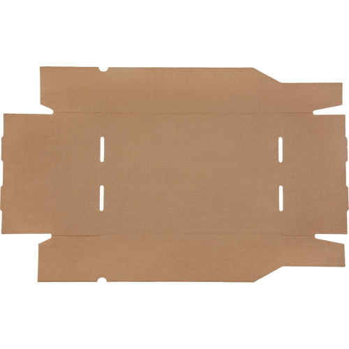 Boîtes profondes en carton ondul&eacute;, 11-3/4" la x 17-1/4" p x 4-1/2" h, Beige Rideout Tool & Machine Inc.