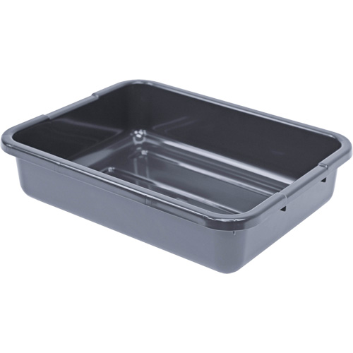 All-Purpose Ribbed-Bottom Storage Tub, 5" H x 15" D x 21" L, Plastic, Grey Rideout Tool & Machine Inc.