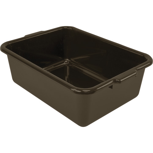 Bac d'entreposage tout usage &agrave; fond plat, 7" ha x 15" p x 21" lo, Plastique, Brun Rideout Tool & Machine Inc.