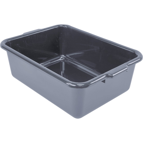 Bac d'entreposage tout usage &agrave; fond plat, 7" ha x 15" p x 21" lo, Plastique, Gris Rideout Tool & Machine Inc.