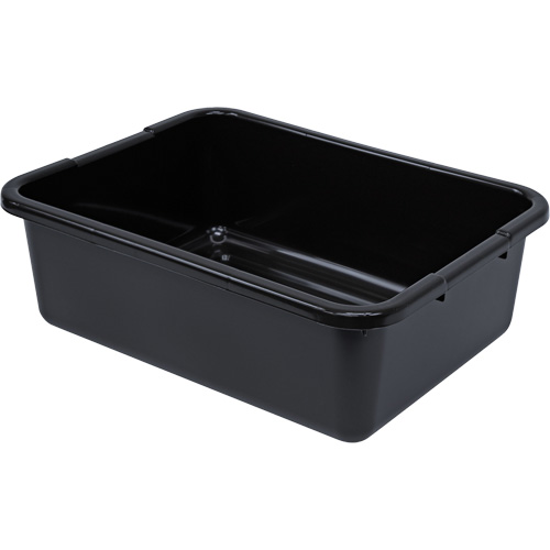 Bac d'entreposage tout usage &agrave; fond rainur&eacute;, 7" ha x 15" p x 21" lo, Plastique, Noir Rideout Tool & Machine Inc.