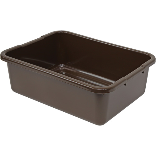 All-Purpose Ribbed-Bottom Storage Tub, 7" H x 15" D x 21" L, Plastic, Brown Rideout Tool & Machine Inc.