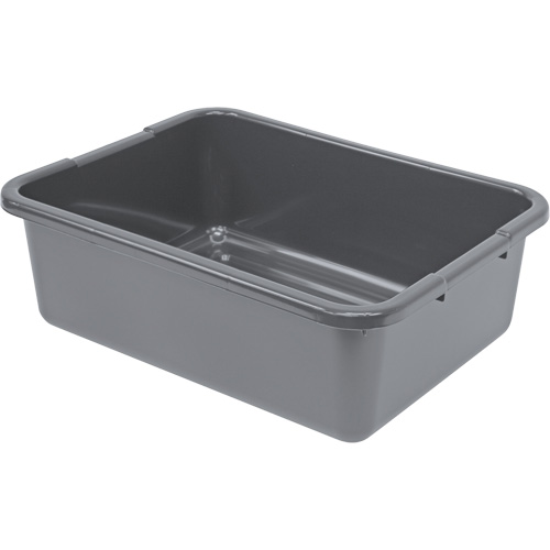Bac d'entreposage tout usage &agrave; fond rainur&eacute;, 7" ha x 15" p x 21" lo, Plastique, Gris Rideout Tool & Machine Inc.
