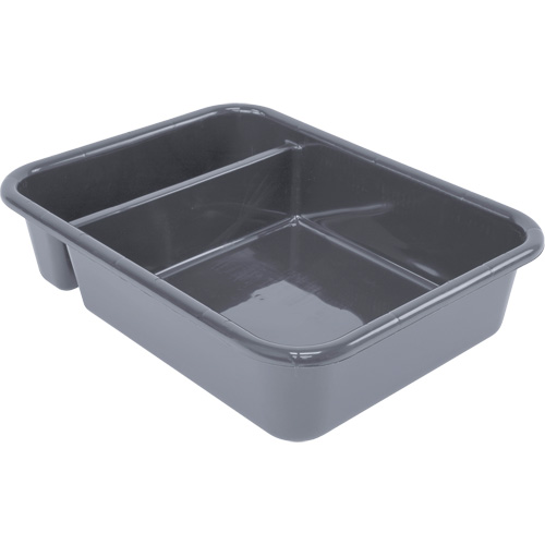 Bac d'entreposage tout usage &agrave; compartiment, 5" ha x 15" p x 20" lo, Plastique, Gris Rideout Tool & Machine Inc.